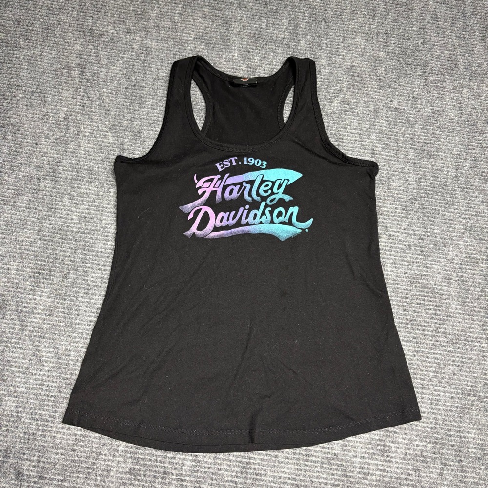 Harley‎ Davidson Women's Tank Indianapolis Southside 75th Anniversary Indiana